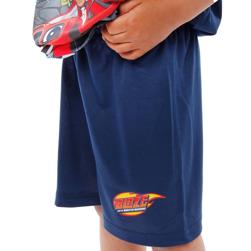 Blaze and the Monster Machines Boys' Pajamas Blue Size 6 - Image 3
